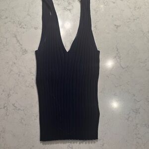 Joie Midnight Ribbed Tank Top
